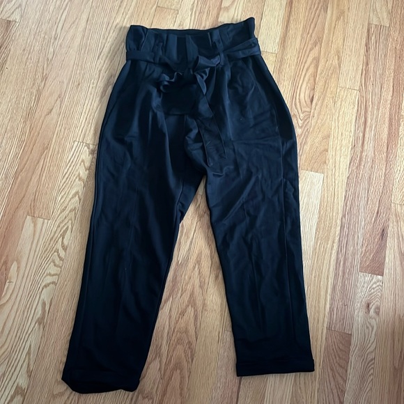 Indigo Rain ‘linen look’ pants, black, size 9/28 - Picture 1 of 3